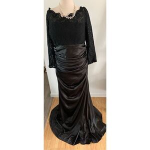 Izidress Mother of a bride dress black size 16w